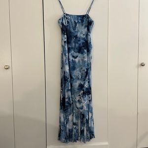 bebe Blue Patterned Dress